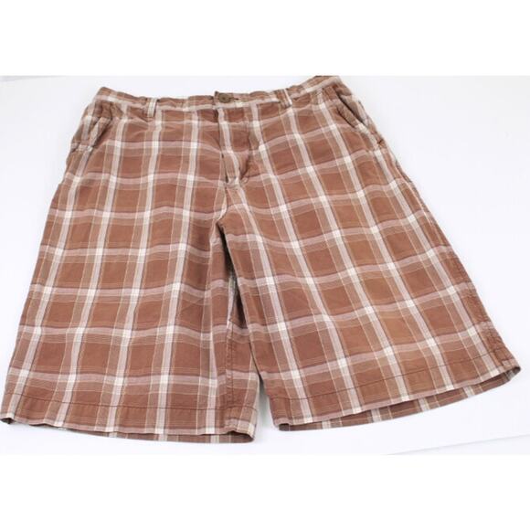 Urban Pipeline Mens Shorts Vintage Size 34 Plaid Surfer Boho Skater - Picture 1 of 6